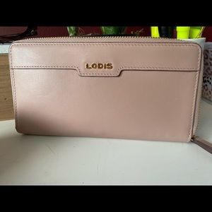 Soft Pink Lodis Wallet.